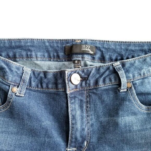 1822 Denim High Rise Shorts Blue Sized 16  4 0149 - Picture 2 of 5
